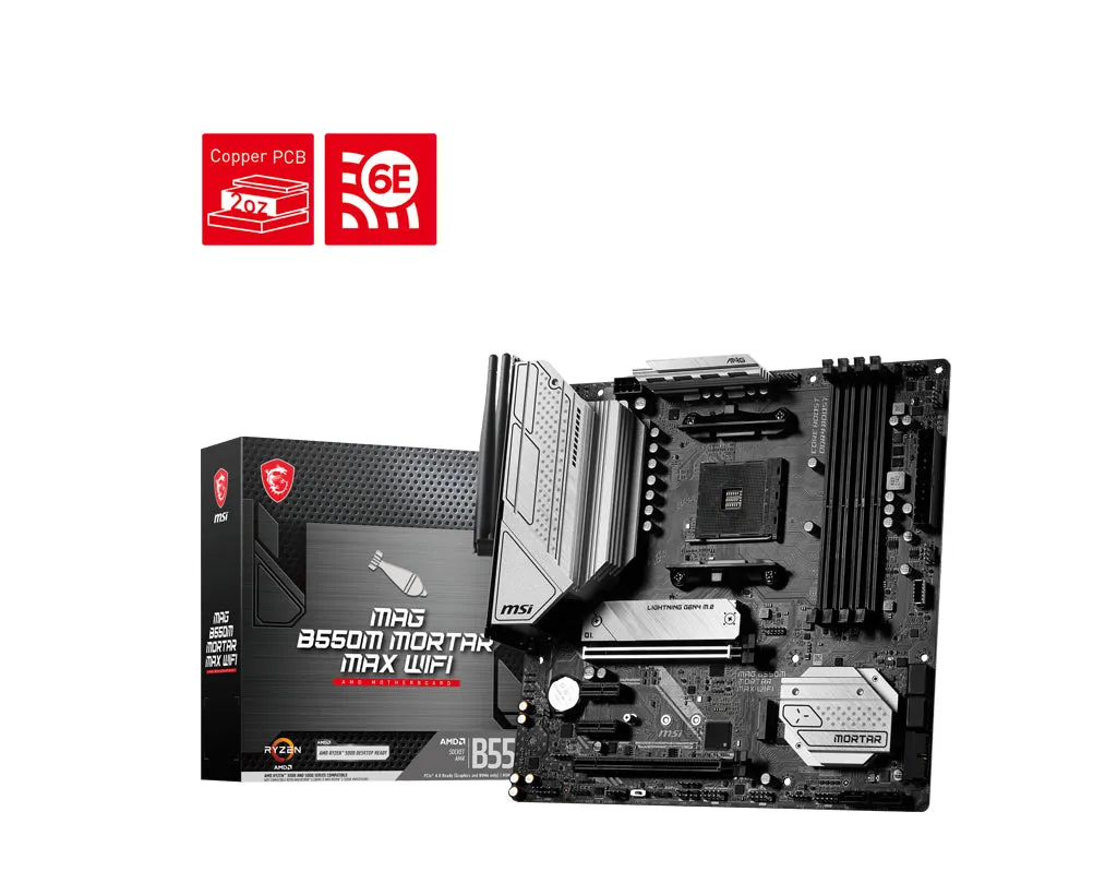 Mb Msi Amd Am4 Mag B550m Mortar Max Wifi