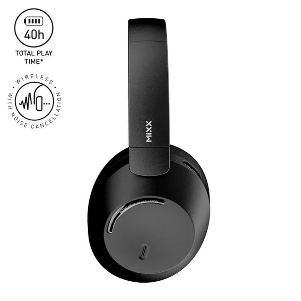 Mixx StreamQ C4 ANC  Over Ear Wireless Headphones Black | SQC4-BK-BK-336