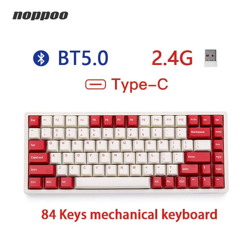 Noppoo 84keys RGB Three Modes Mechanical Keyboard