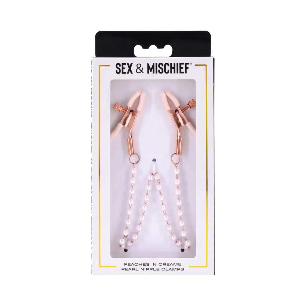 Peaches 'n Cream Pearl Nipple Clamps