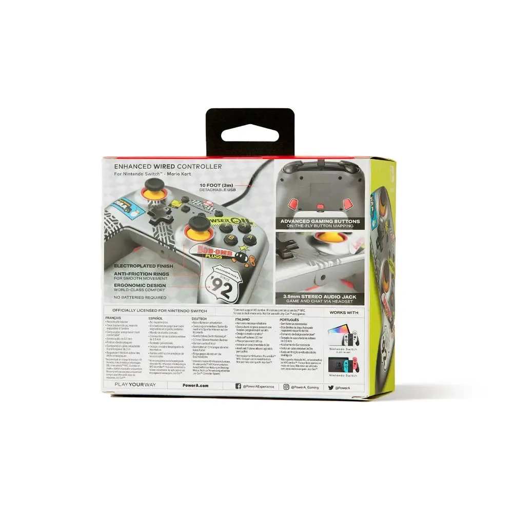 PowerA Enhanced Wired Controller for Nintendo Switch - Mario Kart