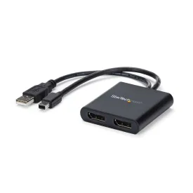 Startech.Com Mini Displayport Mst Hub - Mini Displayport To Displayport Multi Monitor Splitter - Mst Hub Mdp 1.2 To 2X D