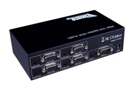 VGA Active 4-way Splitter with Audio