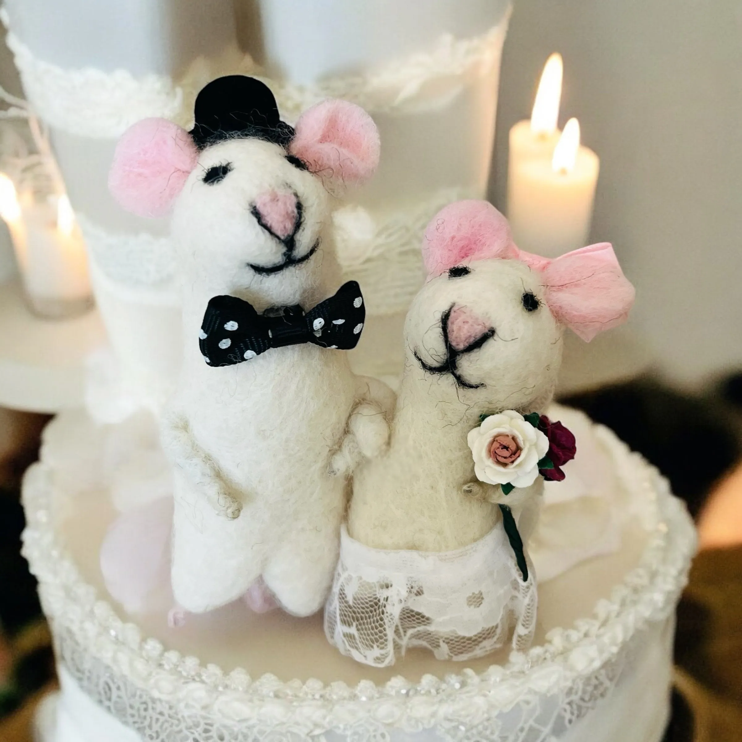 Wedding Couple Bride and Groom Mice